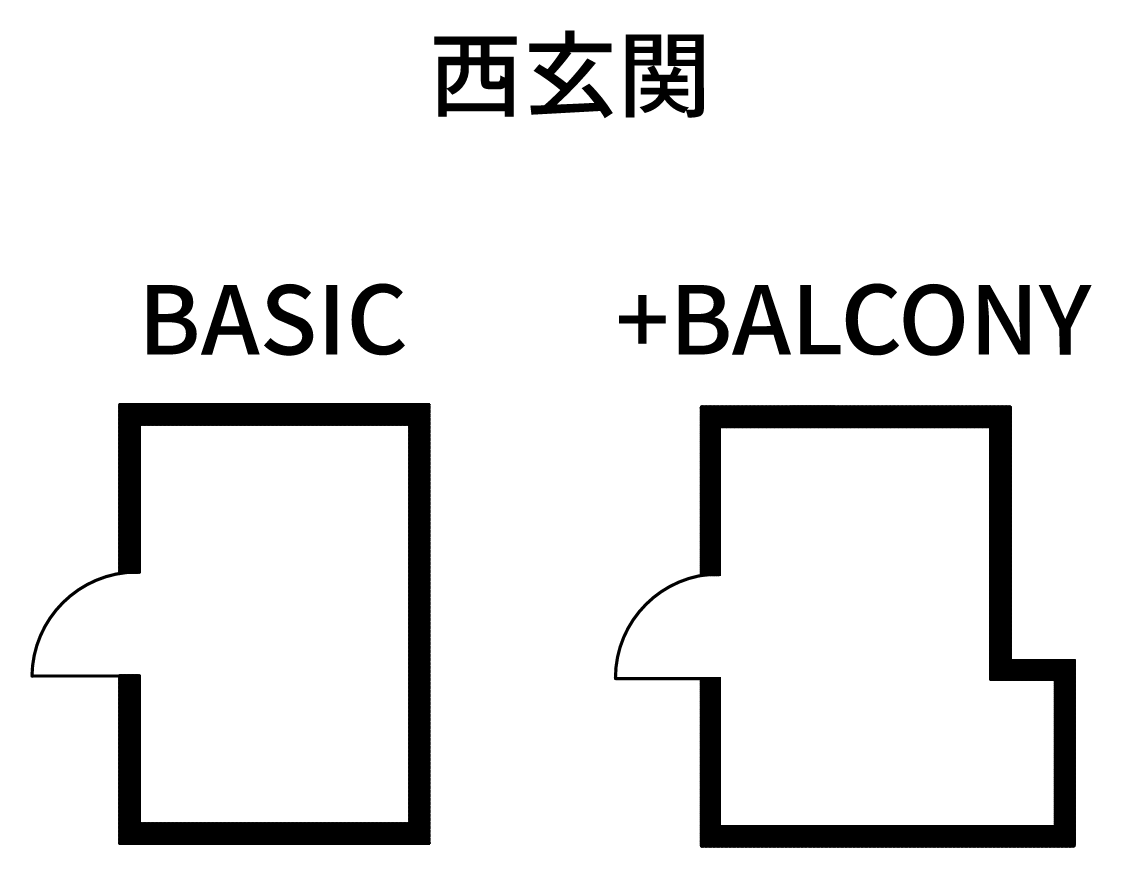 西玄関